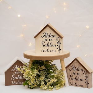Ahlan Wa Sahlan, Arabic welcome sign, Elevate Your Farmhouse Style with Islamic Touch, Islamic Farmhouse decor, Islamic housewarming gift