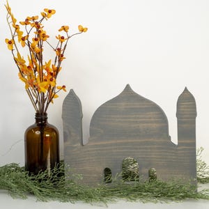 Arabian arch tomb | Eid decor | Prayer Room Decor | Minimalist Islamic decor | Ramadan Decor Wood mosque | Masjid Centerpiece | Arabian