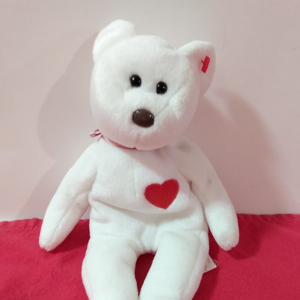 Vintage 1993 Valentino Beanie Baby Bear NO TAG Kitsch Gift Collectible Beanies Retired Rare