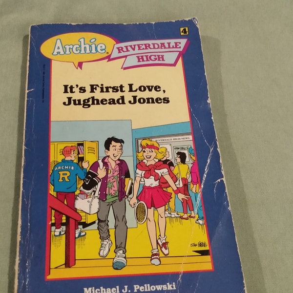 Vintage 1990's Paperback Archie Riverdale High It's First Love Jughead Jones Cartoon Comic Book OOP Gift