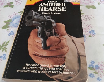 Vintage Paperback Classic Mystery Send Another Hears by Harold Q. Masur Pulp OOP Mod Retro Kitsch Gift 1982