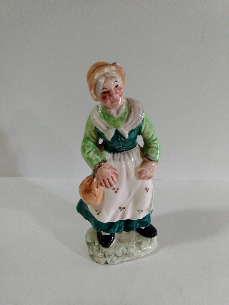 Vintage Old Woman Ornament Marked Foreign CONDITION ISSUES Etsy