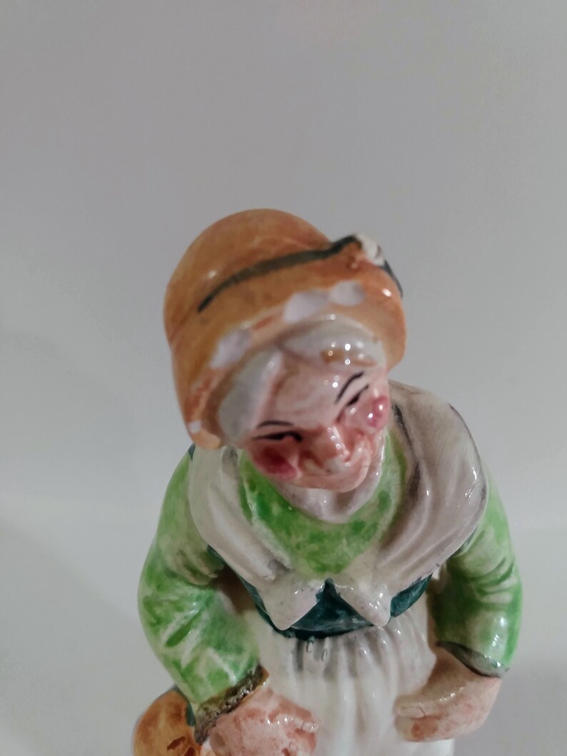 Vintage Old Woman Ornament Marked Foreign CONDITION ISSUES Etsy