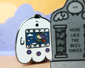Tamaghostie Halloween Enamel Pin