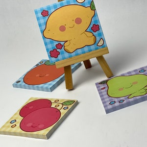 Lemon Head Sticky Notes | Kawaii Fruit Post It Notities | Leuke schoolbenodigdheden