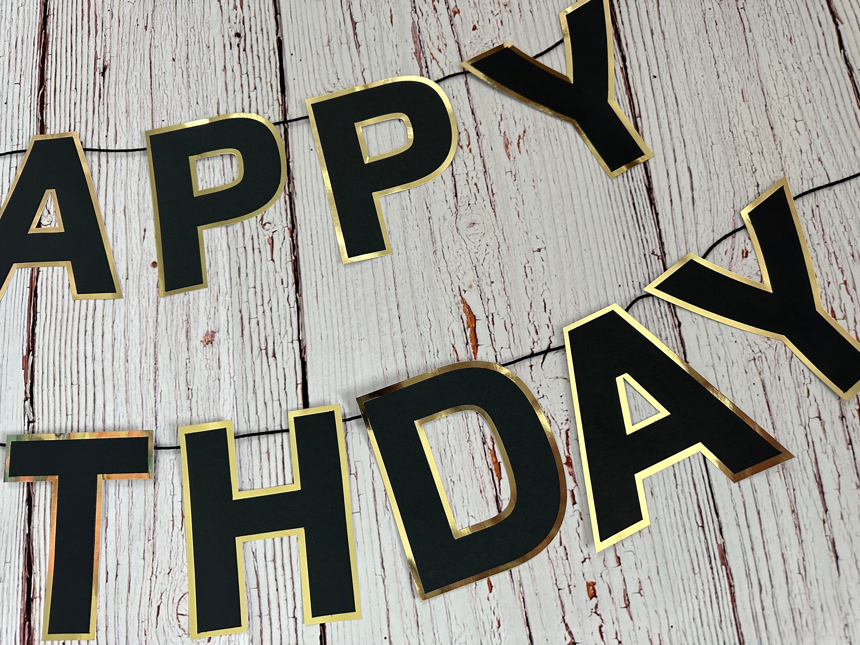 Happy Birthday Banner / Letter Birthday Banner Etsy