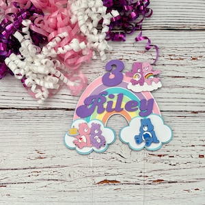 Care Bears Cake Topper / Care Bears Rainbow Cake Topper