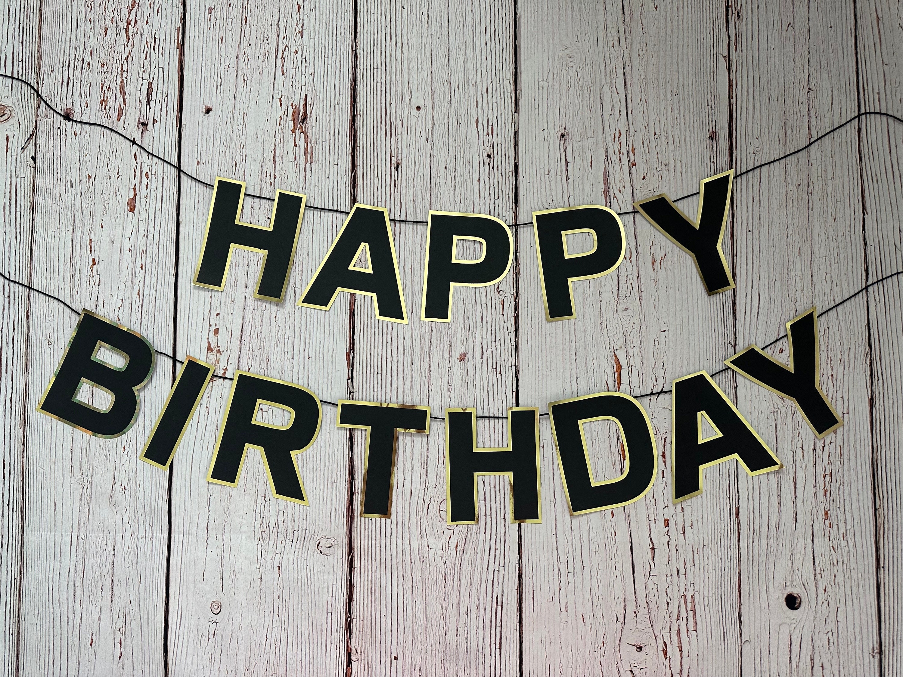Happy Birthday Banner / Letter Birthday Banner Etsy