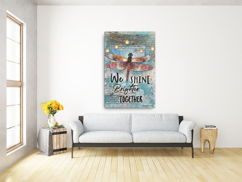 We Shine Brighter Together Canvas Print. 24x36 | Etsy