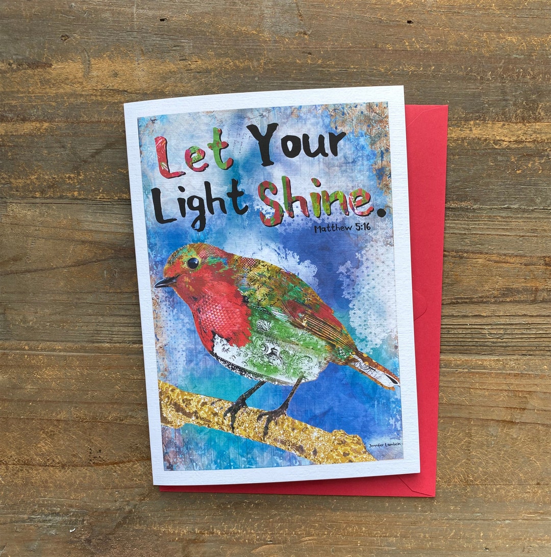 Christmas Greeting Card - Let Your Light Shine Christian Artist ...