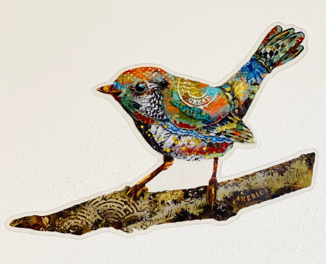 You Are Beautiful Bird Sticker - Rustic Woodland Pretty Boho Animal ...