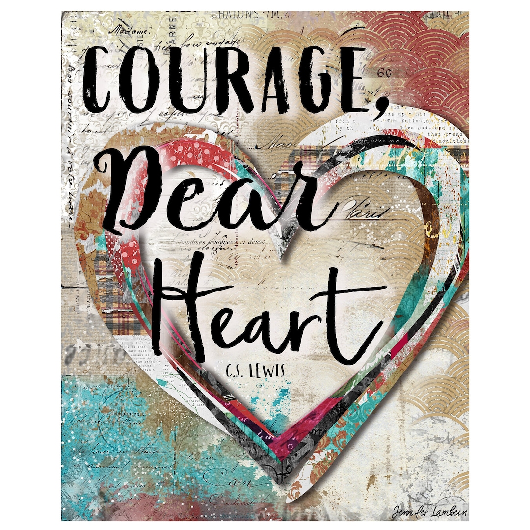 Courage Dear Heart Art Print Rustic Christian Boho Room Decor courage-dear-heart-art-print-rustic-christian-boho-room-decor