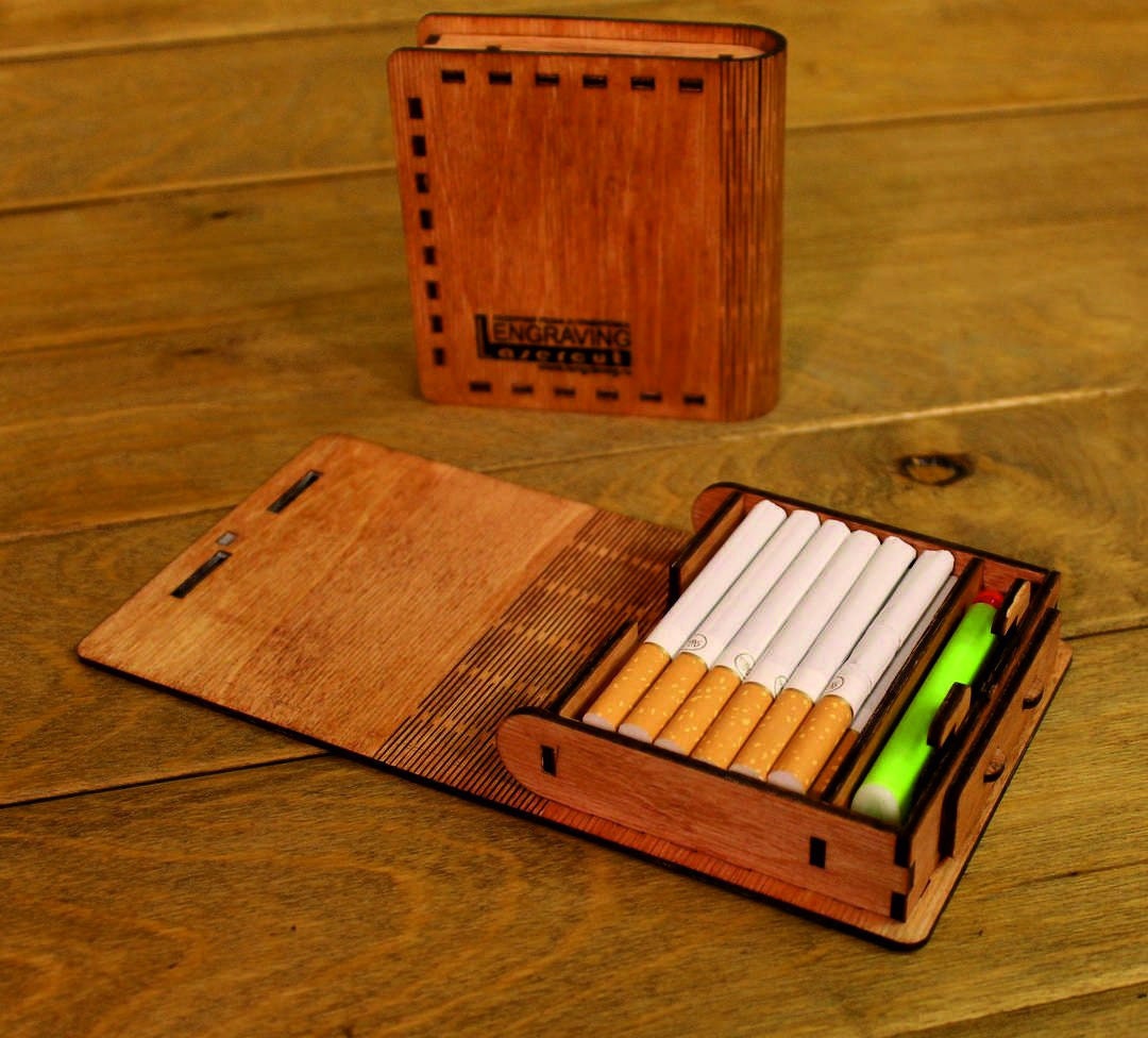 Cigar Box CNC Vector Graphics DXF for Laser Cnc Vector Cutting Plan 3D ...