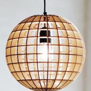 Pendant Light vector plan for cnc
