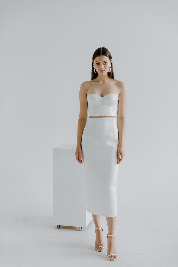 wedding bustier top