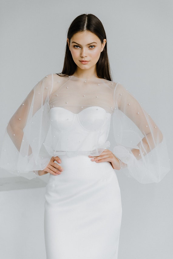 white wedding blouse