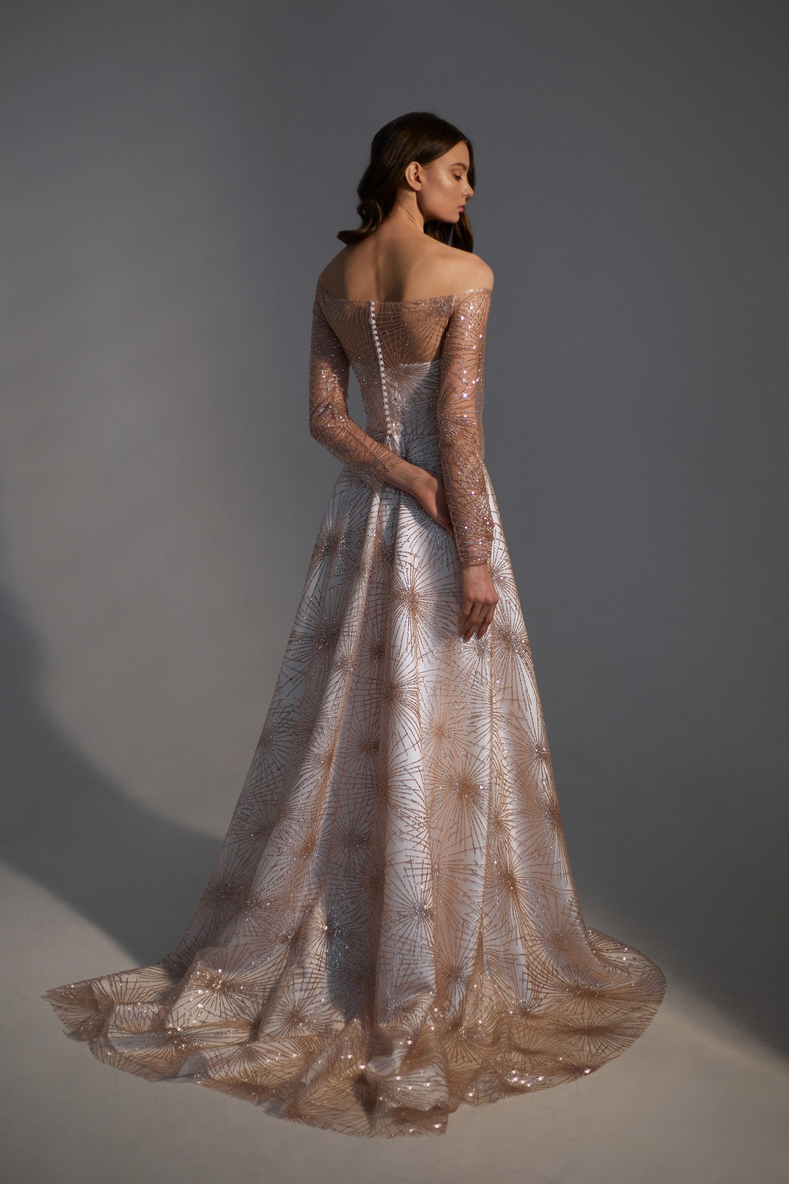 Pink wedding dress glitter wedding dress blush wedding Etsy