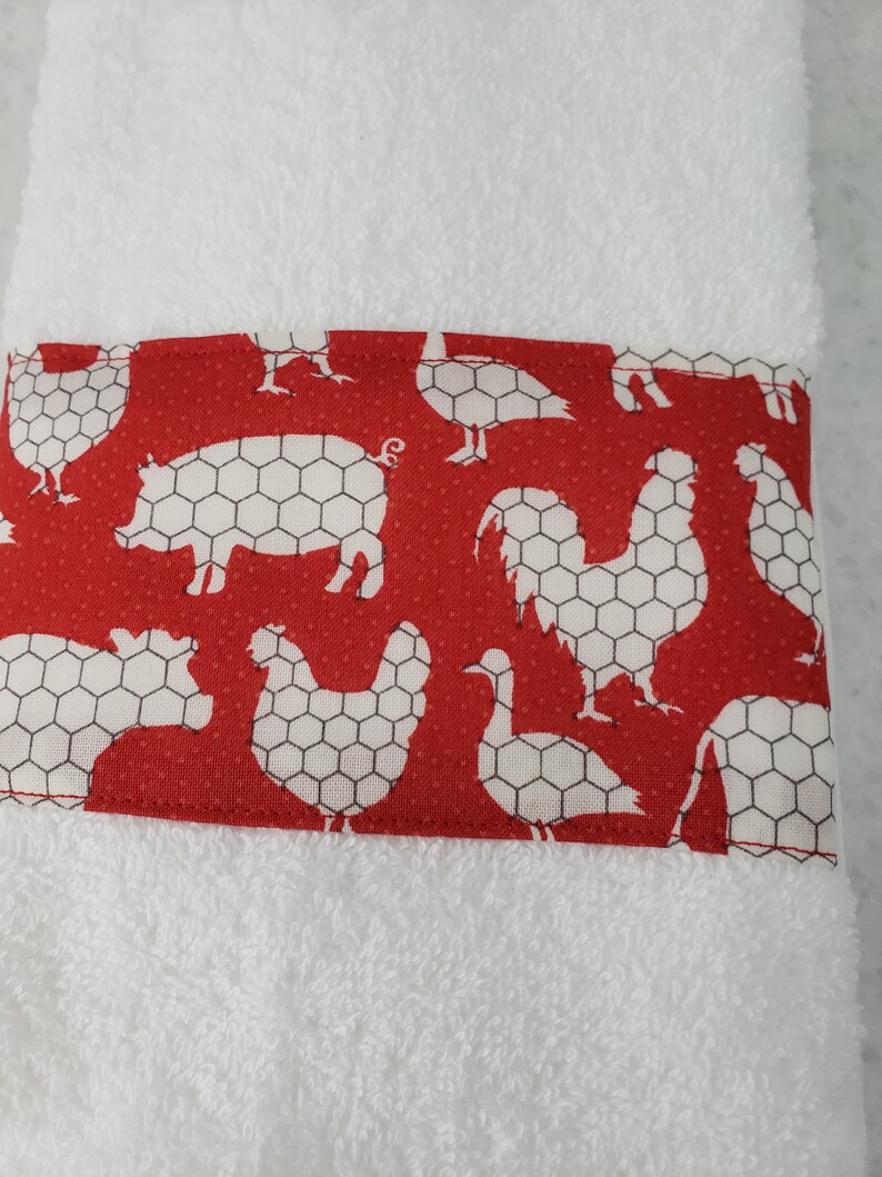 Farmhouse Hand Towel Set / Guest Towels / Country Hand Towels Etsy