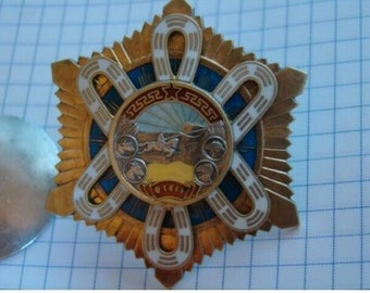 Mongolia. Badge of Honor Chekist XChT. Mongolia. Order of the Polar