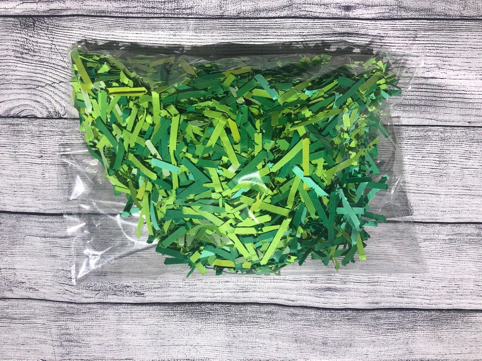 Green Shredded Paper Bulk Confetti Green Confetti Shredded Etsy