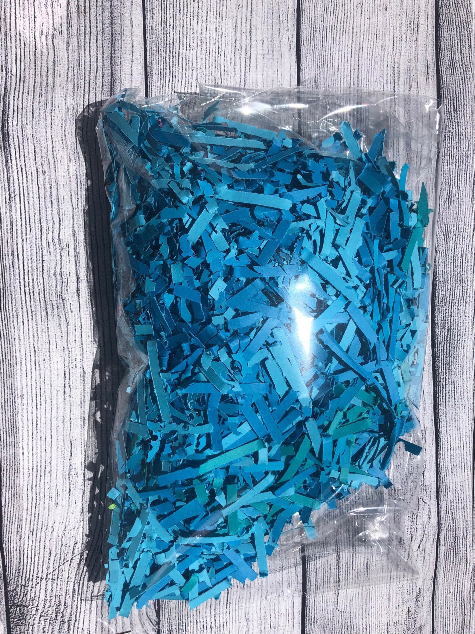 Blue Shredded Paper Bulk Confetti Blue Confetti Shredded Etsy