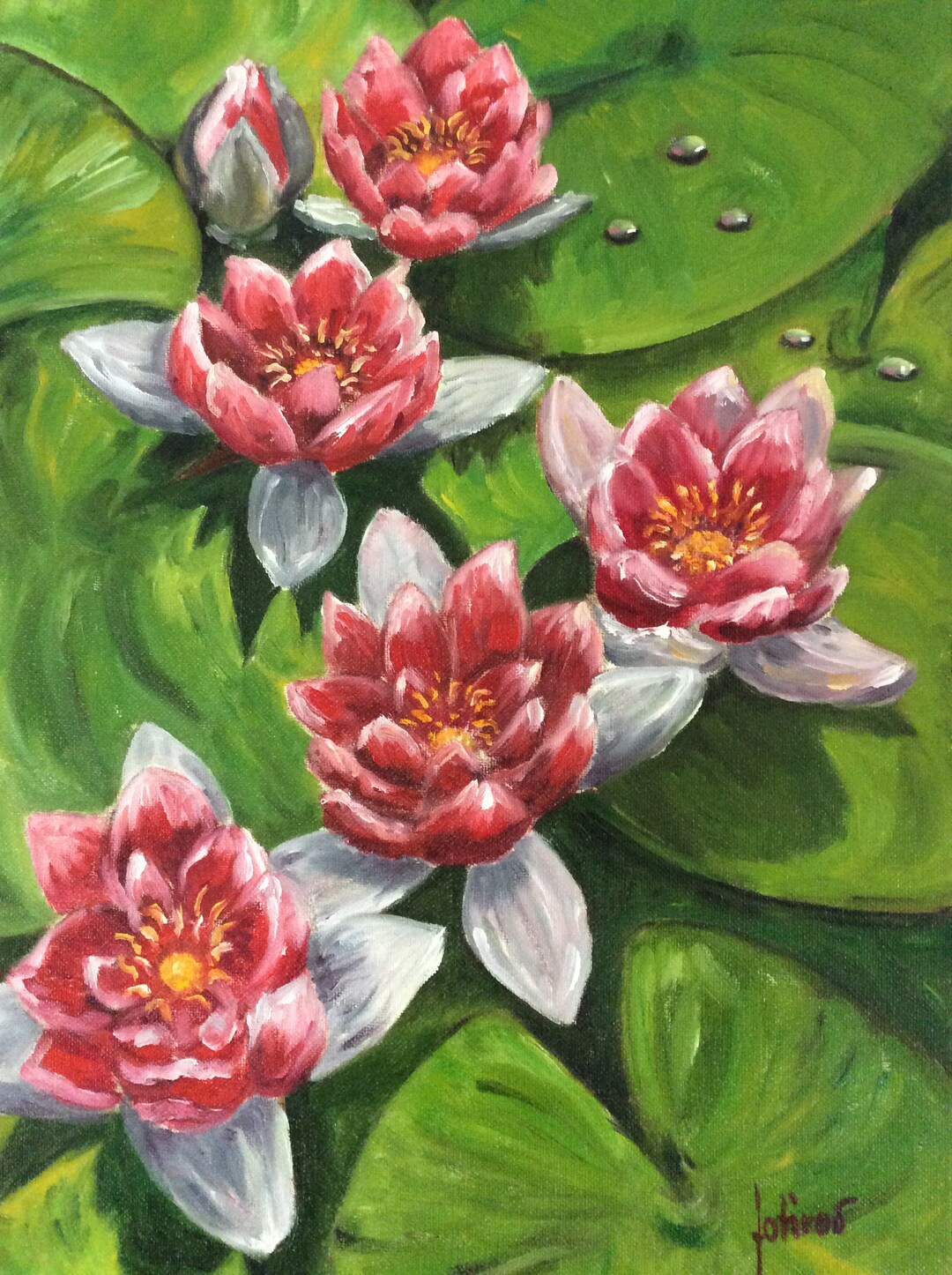 Red Lillies - Etsy