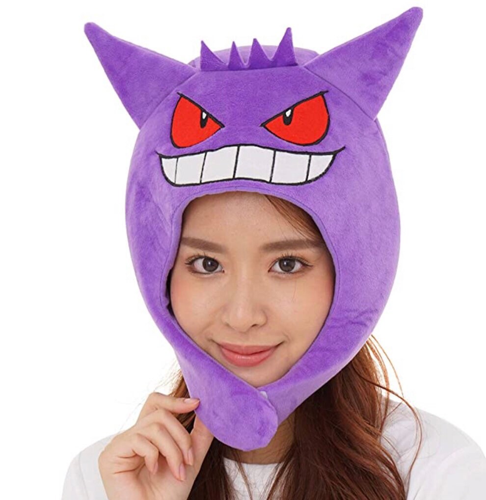 SAZAC Pokémon GENGAR Cosplay Hat Fleece Costume Cap Adult Size Etsy