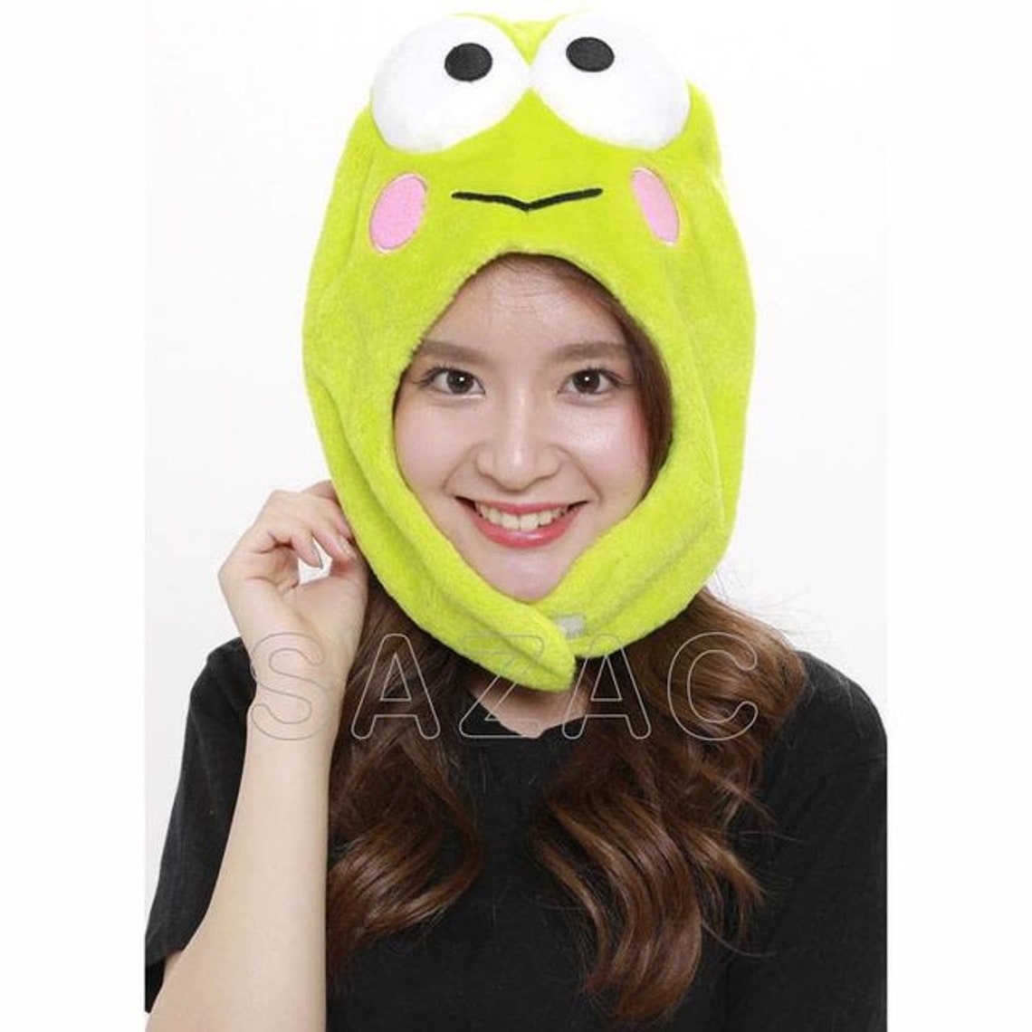 SAZAC Sanrio Kerokero Keroppi cosplay hat fleece costume cap Etsy
