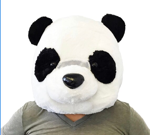 Sazac Panda Plush Head Cosplay Hat 