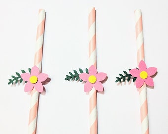 Floral Straws | Party Decorations | Party Straws | Fun Party Straws | Party Themed Decorations | Floral Fun Straws | Flower Theme Decoration