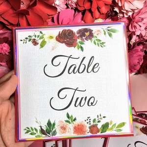 Table Numbers | Table Number | Wedding Table Numbers | Wedding Decorations | Table Decor | Wedding Numbers | Wedding Stationery | Wedding