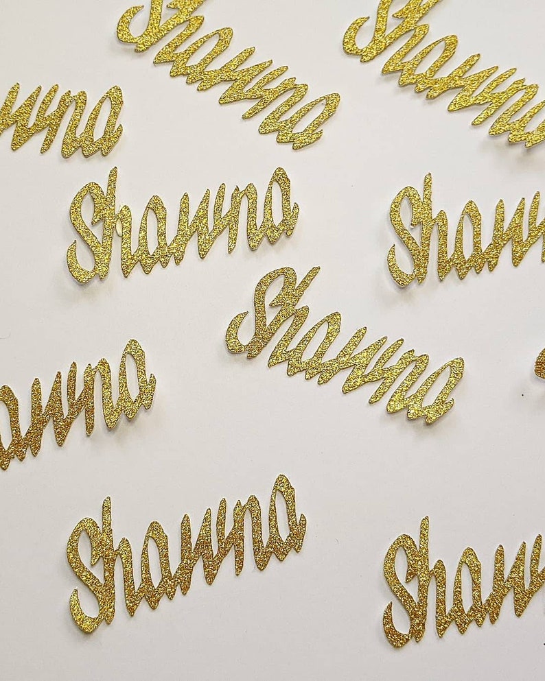 Personalised Confetti Personalised Name Confetti Confetti Etsy
