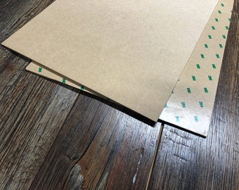 3M Adhesive Backed 3mm (1/8”) MDF Plywood for Laser Cutting, CNC, Sign Making 12”x 20” Glowforge Size