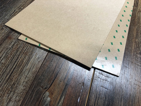 3M Adhesive Backed 3mm 1/8 MDF Plywood for Laser Cutting, CNC, Sign Making  12x 20 Glowforge Size 