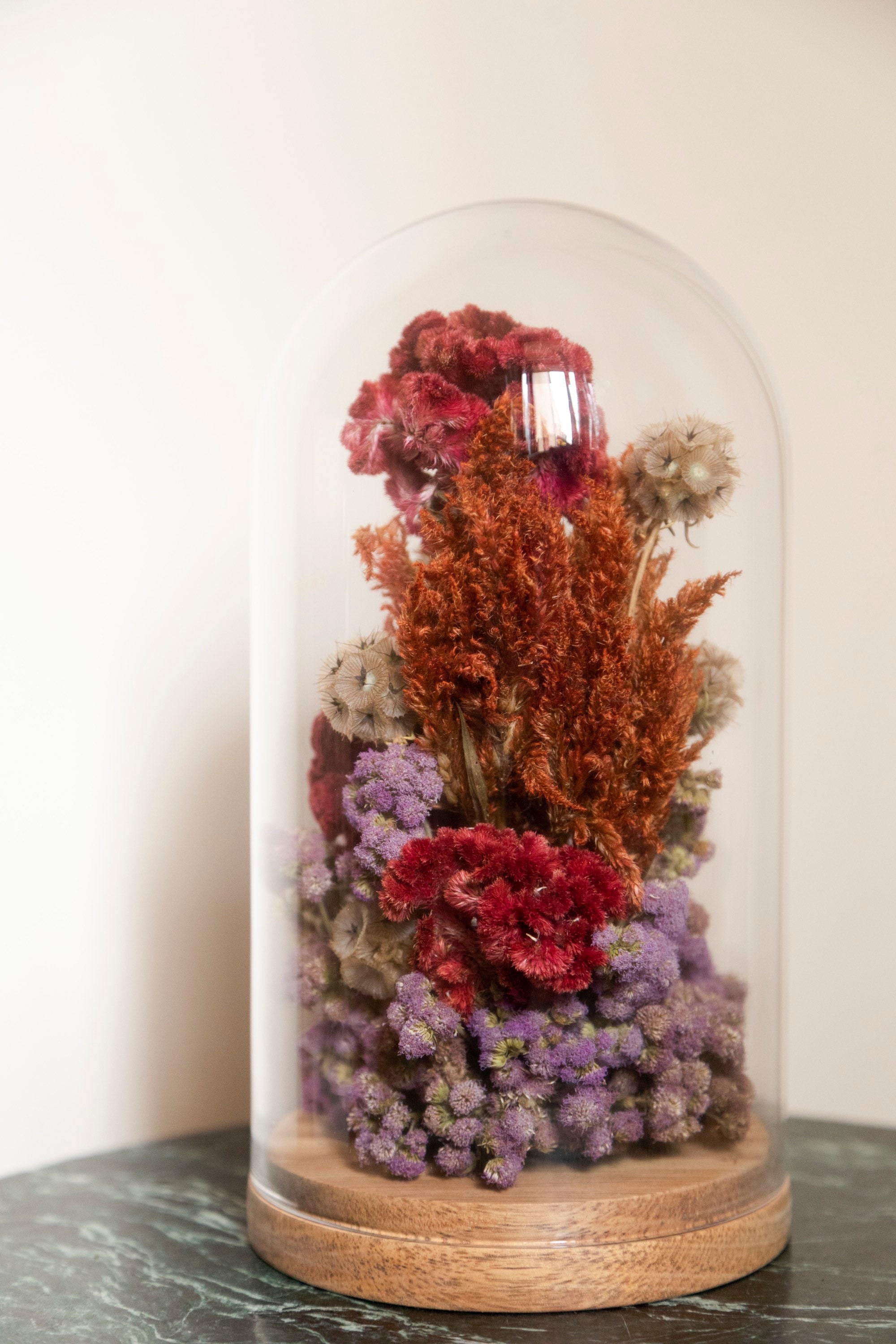 Cloche de Fleurs Séchées