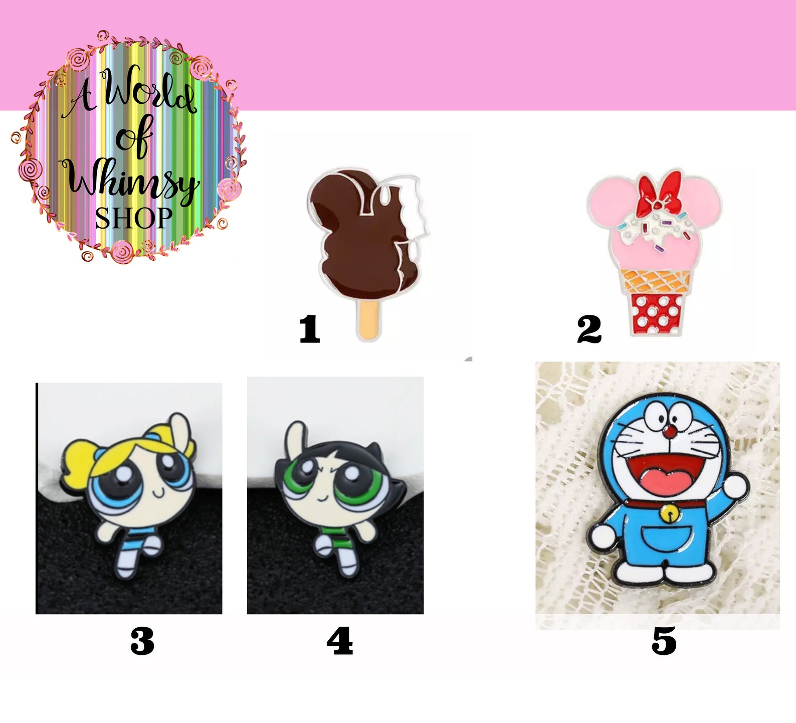 Cute Anime Pins Etsy