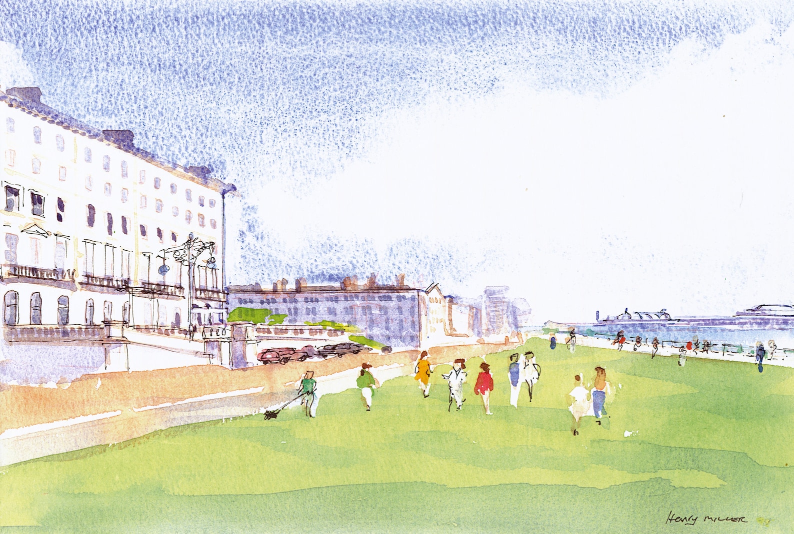 Hove Lawns ,brighton and Hove, Sussex, Limited Edition Print , Greeting ...