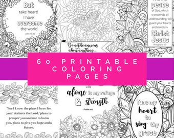 DIY Coloring pages printable sheets -Bible Study coloring- JOURNALING