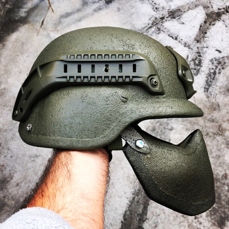 Military Bulletproof Helmet With Mask 3A Etsy UK