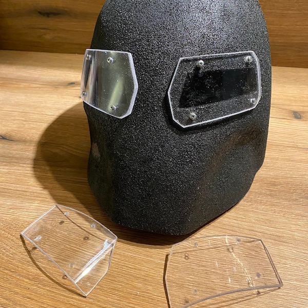 Full face ballistic military helmet level 3, double glass