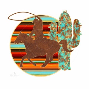 Cowboy PNG, Sublimation Design, Desert PNG, Western Shirt Design, Horse Clipart, Rustic Shirt PNG, Ranch Clipart, Digital Download