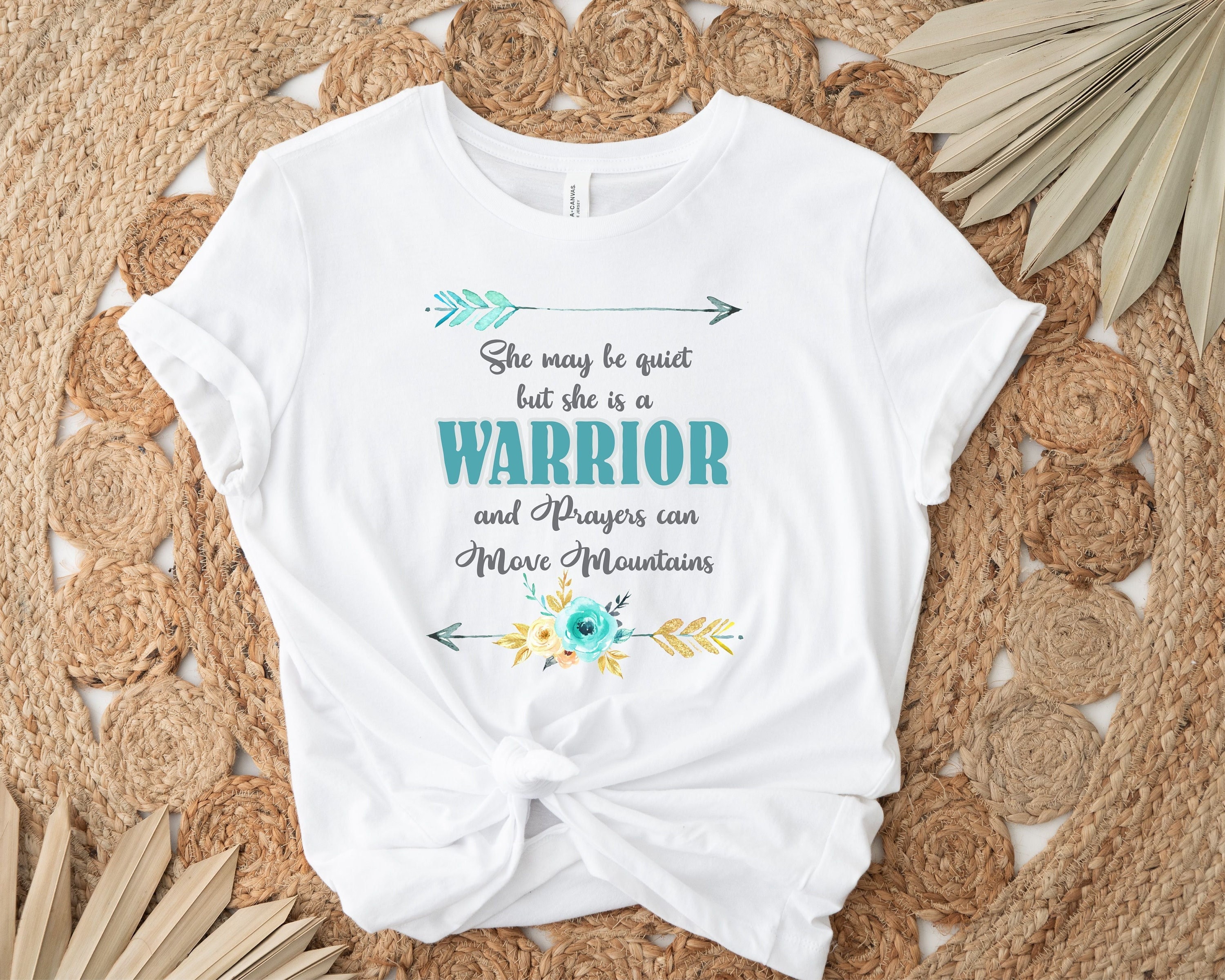 She is a Warrior and Prayers Can Move Mountains Digital Image Etsy