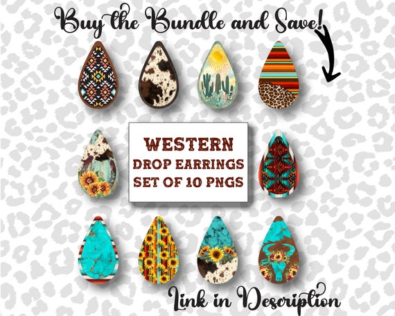 Earring PNG Drop Earring Design Southwest Aztec Earring PNG