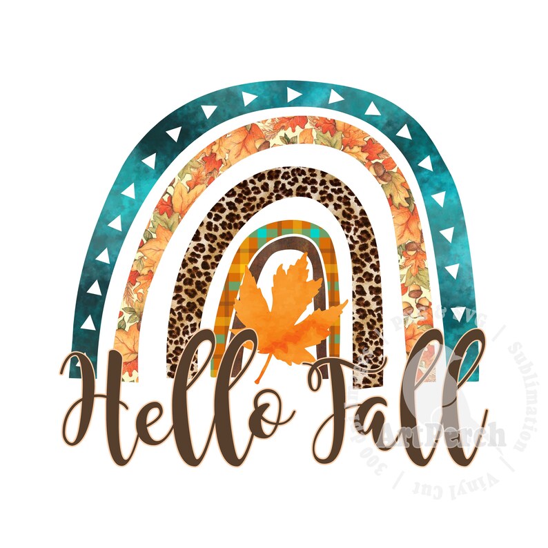 Hello Fall PNG, Autumn Sublimation Design, Thanksgiving Shirt Design ...