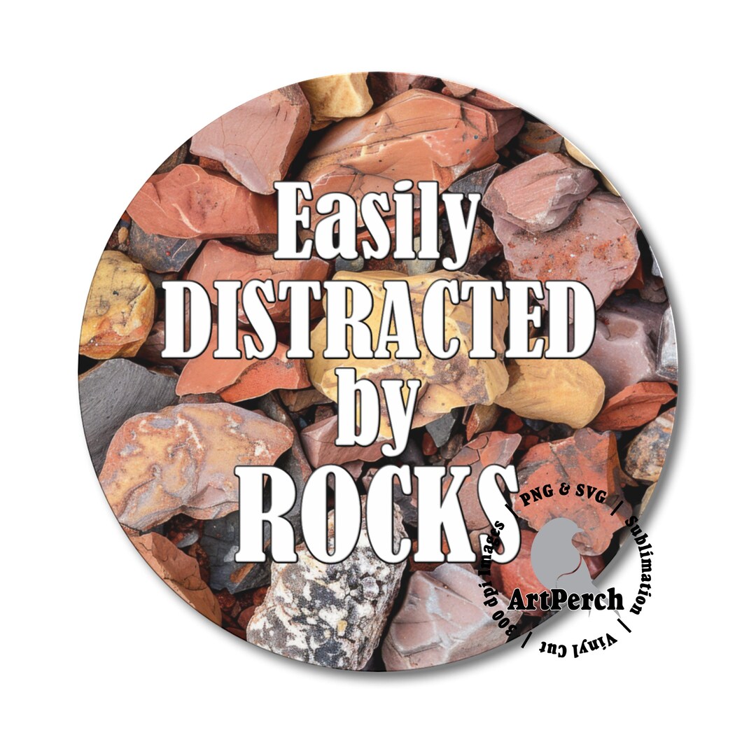 Coaster Carrying Rocksa Rockhounding Coaster Png, Set of 4 Pngs, Easily Distracted by Rocks ...