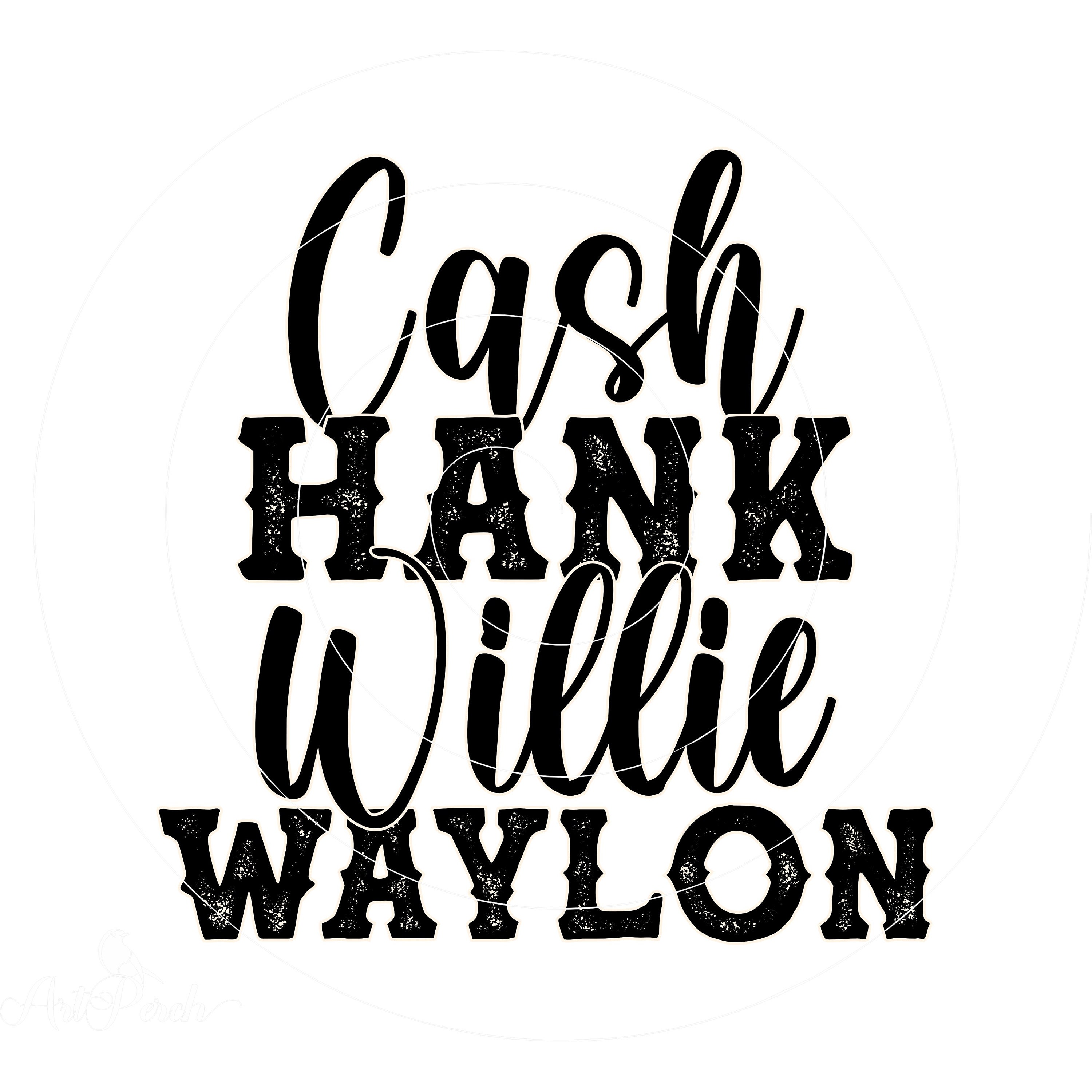 Western PNG, Cash Hank Willie Waylon, Sublimation Design, Western Shirt ...
