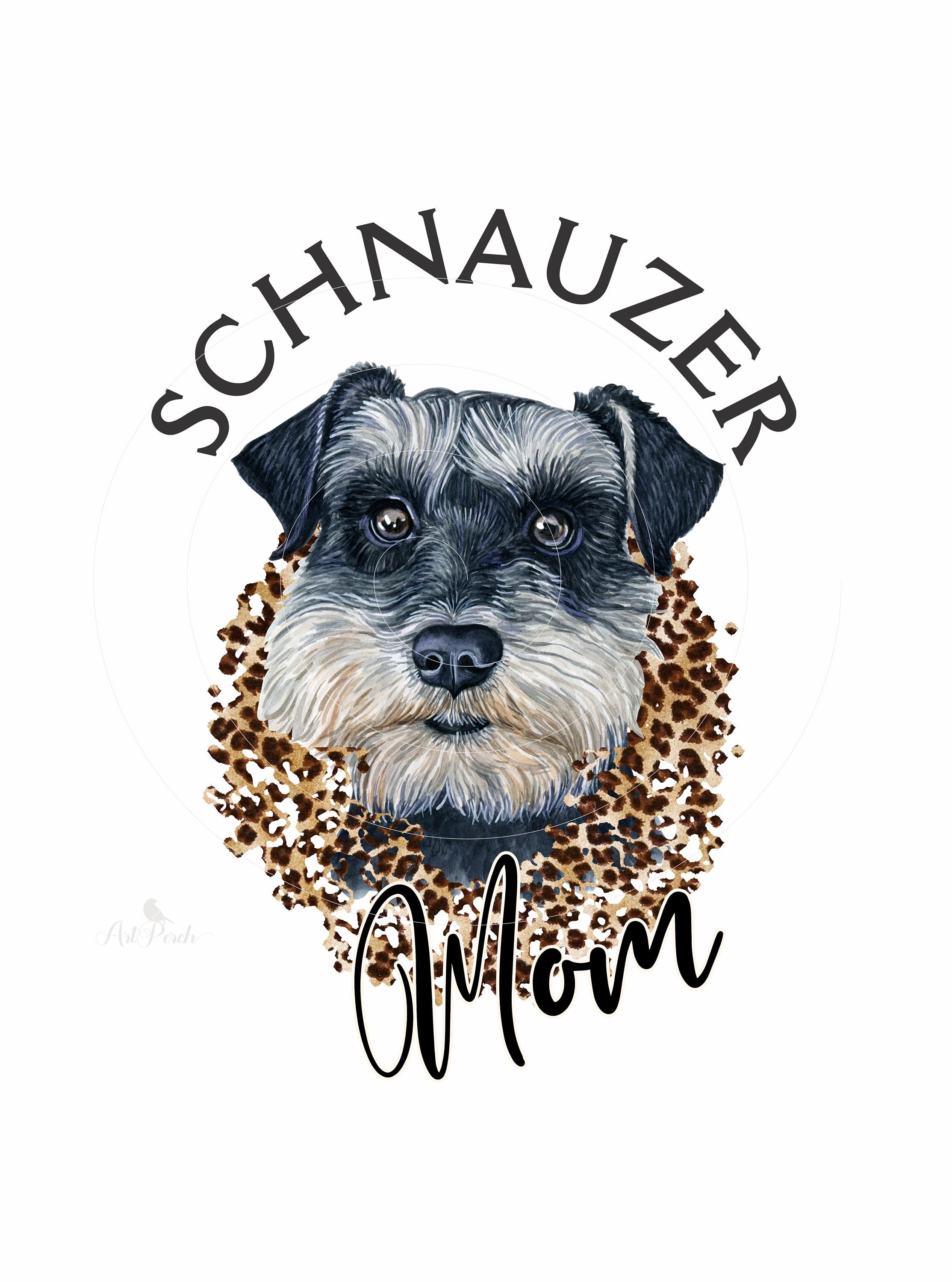 Schnauzer Hund Mama PNG Design Sofort Download Etsy