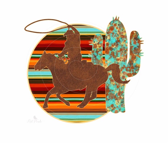 Cowboy PNG, Sublimation Design, Desert PNG, Western Shirt Design, Horse Clipart, Rustic Shirt PNG, Ranch Clipart, Digital Download