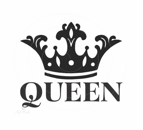 Queen Crown Svg And Png Design For Instant Download Etsy