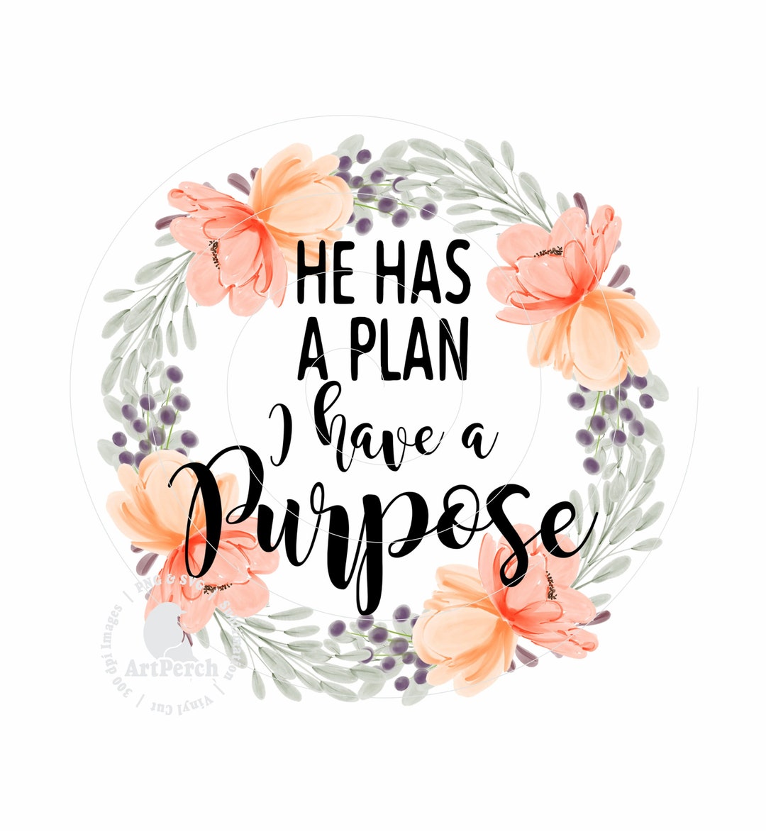 Christian PNG, Religious Shirt Design, He Has a Plan I Have a Purpose ...